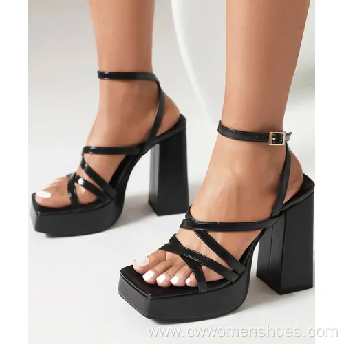 Summer Strappy Platform Heels